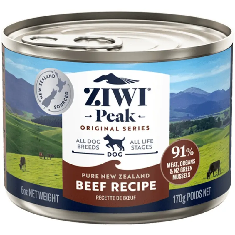 ZIWI Peak Original Series Beef Recipe Canned Dog Food, 6oz