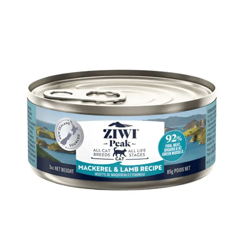 ZIWI Peak Original Series Mackerel & Lamb Recipe Canned Cat Food, 3oz