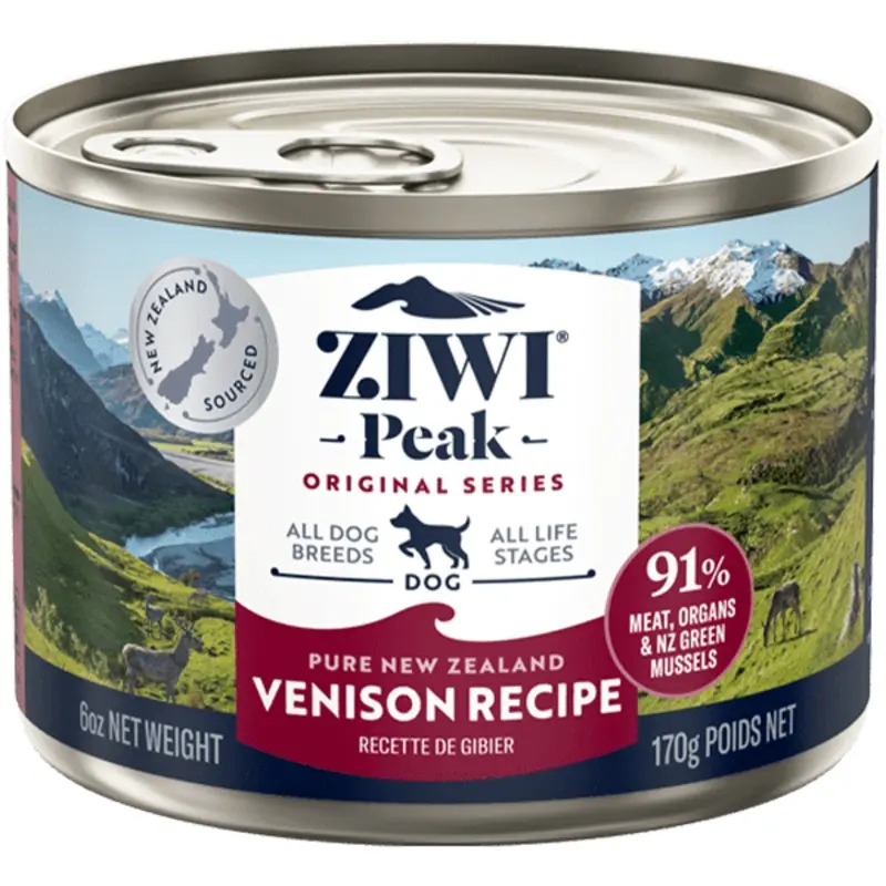 ZIWI Peak Original Series Venison Recipe Canned Dog Food, 6oz