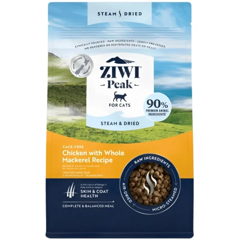 ZIWI Peak Steam & Dried Chicken with Whole Mackerel Recipe Cat Food