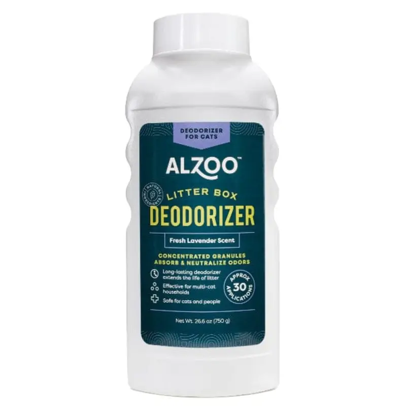 ALZOO Cat Litter Box Deodorizer; Fresh Lavender Scent