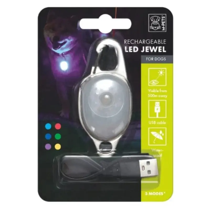 M-PETS Rechargeable LED Jewel for Dogs
