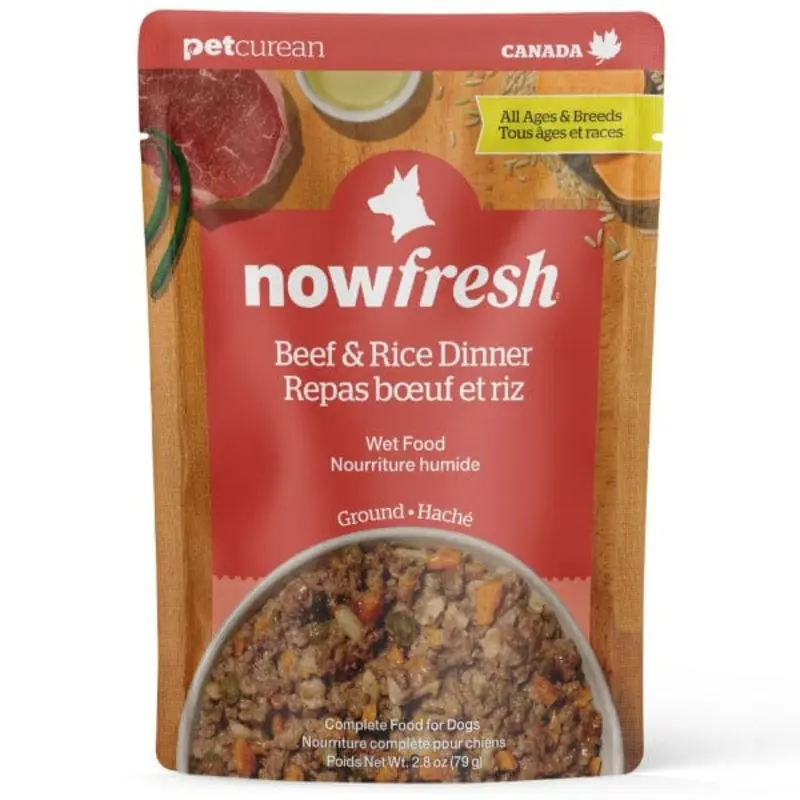 Now Fresh Ground Beef & Rice Dinner Wet Dog Food with Grains