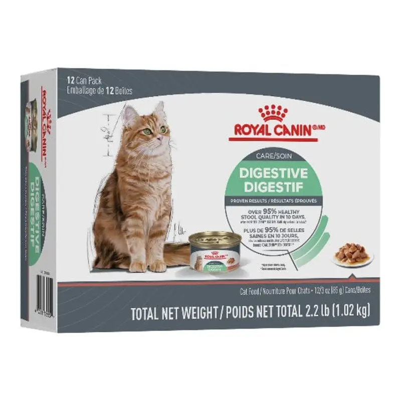 Royal Canin Digestive Care Thin Slices in Gravy Canned Cat Food 12 Pack