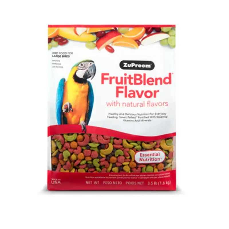 ZuPreem FruitBlend Flavor Large Bird Food 3.5 lb