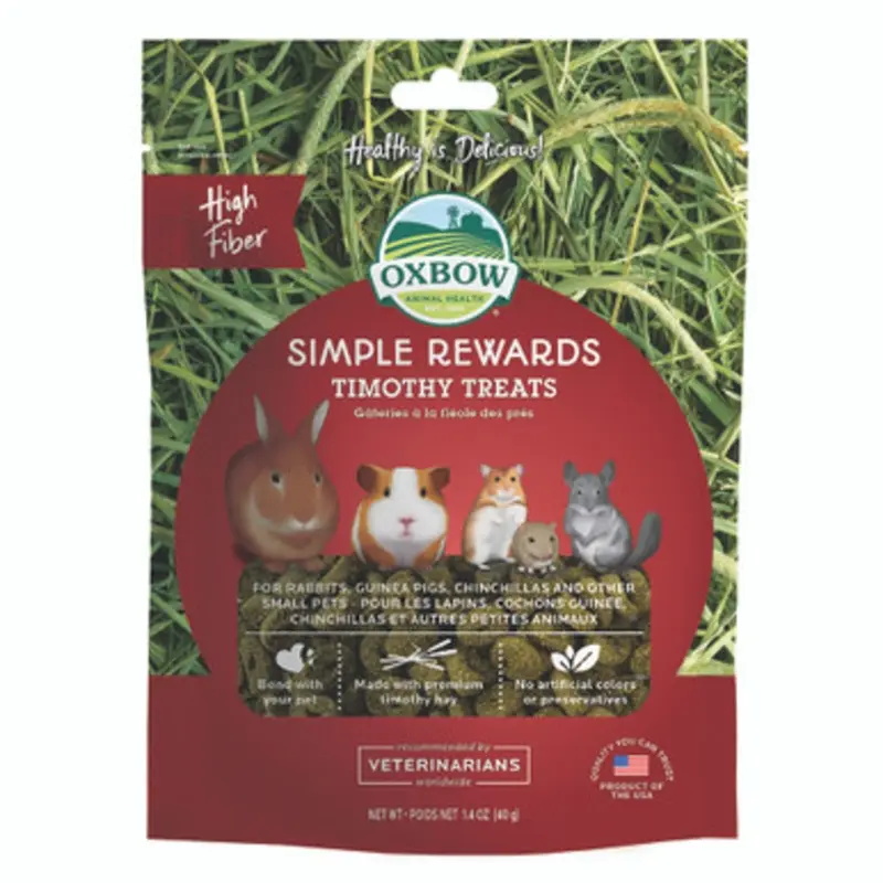 Oxbow Simple Rewards Small Animal Timothy Treats 1.4 oz