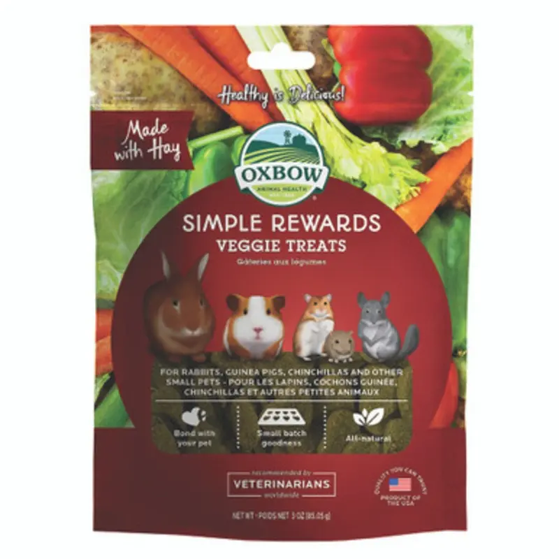 Oxbow Simple Rewards Small Animal Veggie Treats 2 oz