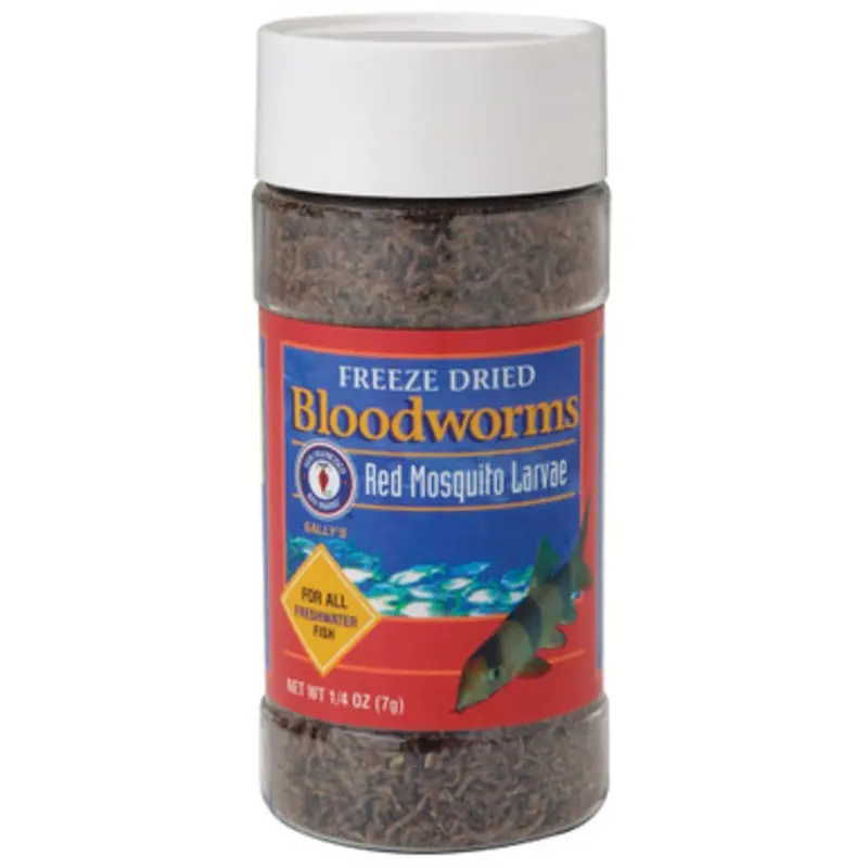 San Francisco Bay Brand Freeze Dried Bloodworms Fish Food 0.25 oz