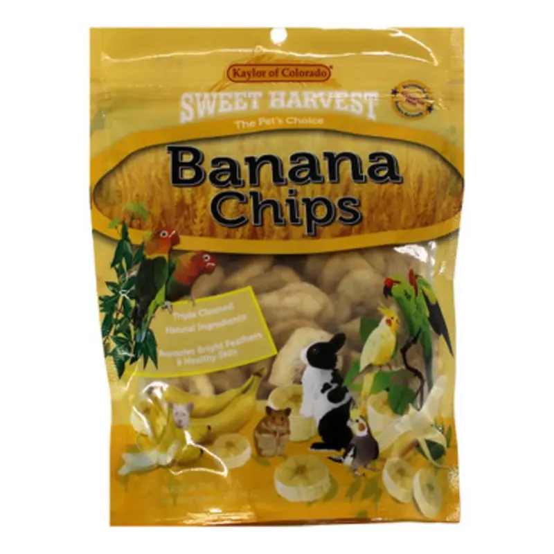 Sweet Harvest Banana Chips Small Animal & Bird Treats 4 oz