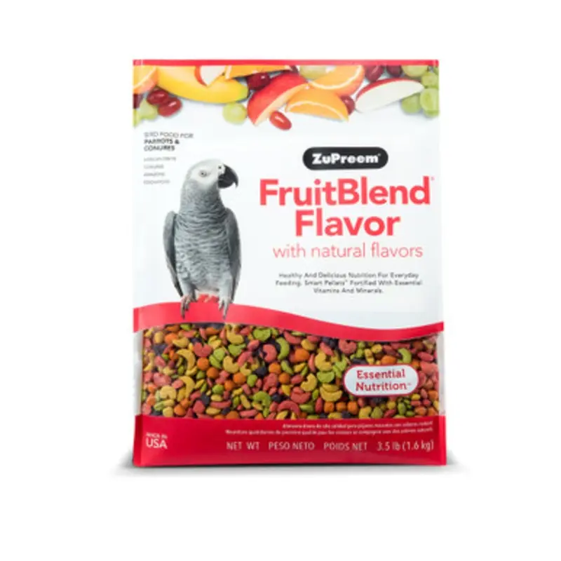 ZuPreem FruitBlend Flavor Parrot & Conure Bird Food 3.5 lb