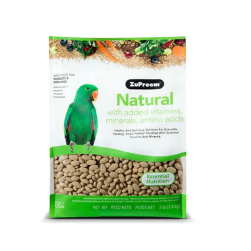ZuPreem Natural Parrot and Conure Bird Food 3 lb
