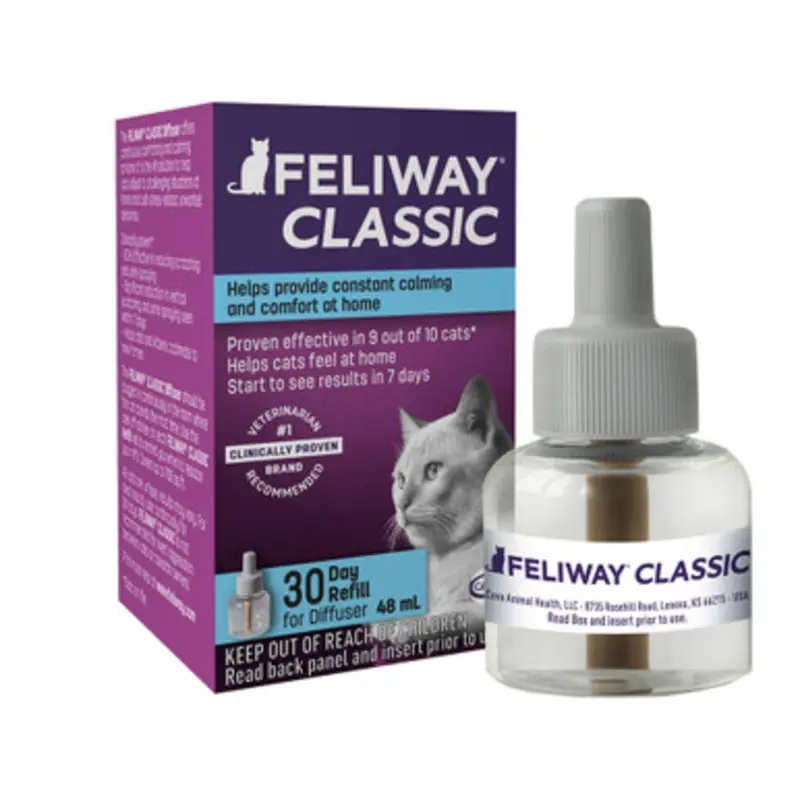 Feliway Cat Classic Calming Pheromone 30 Day Diffuser Refill 48 ml