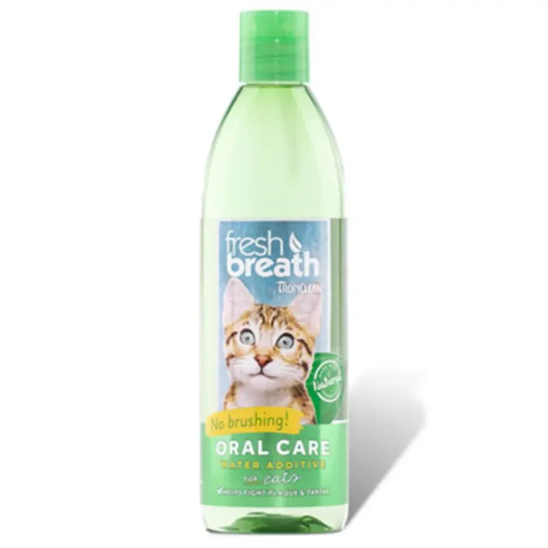 Fresh Breath By TropiClean Oral Care Water Additive for Cats 16 fl oz