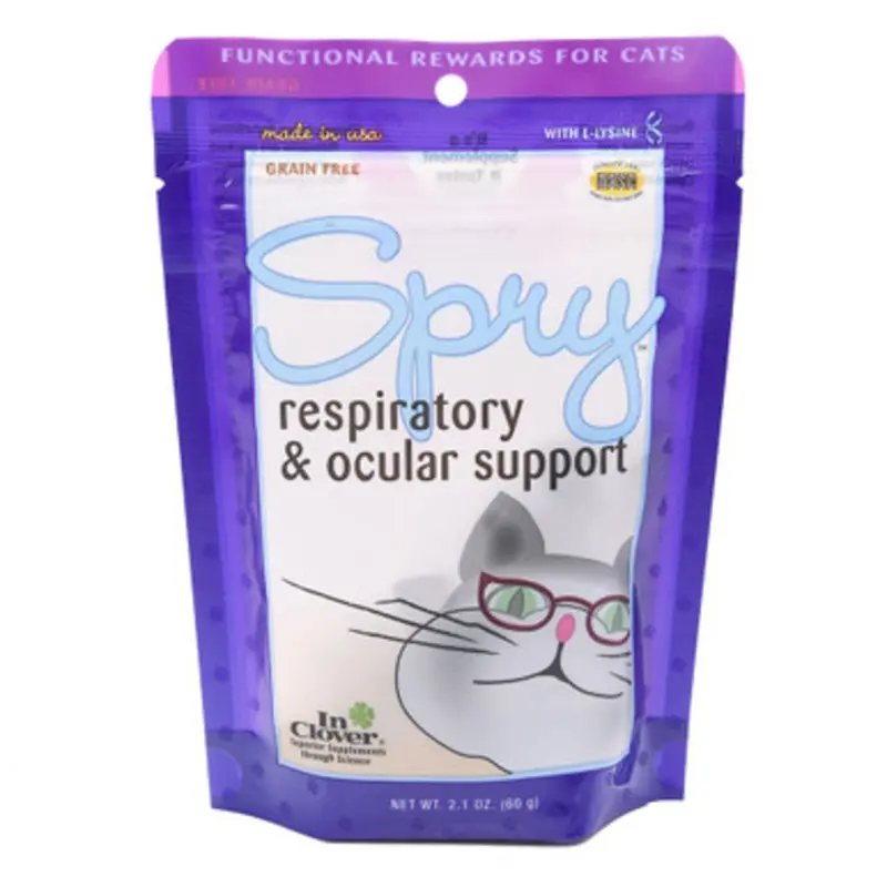 InClover Spry Respiratory and Ocular Support Cat Treats 2.1 oz