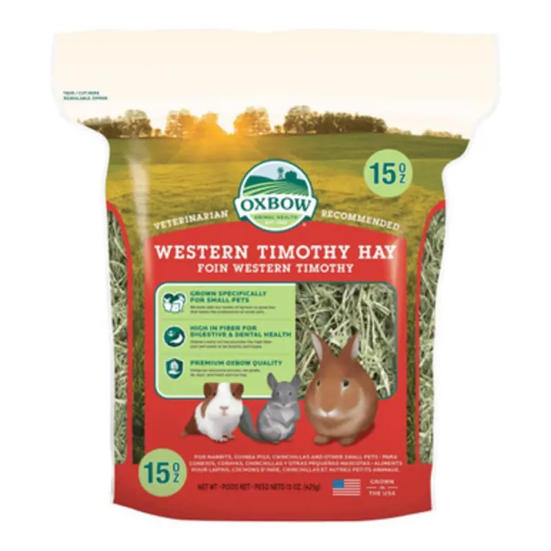 Oxbow Western Timothy Hay for Small Animals 15 oz