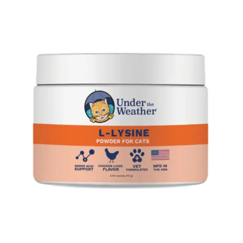 Under The Weather L-Lysine Powder for Cats 2.54 oz