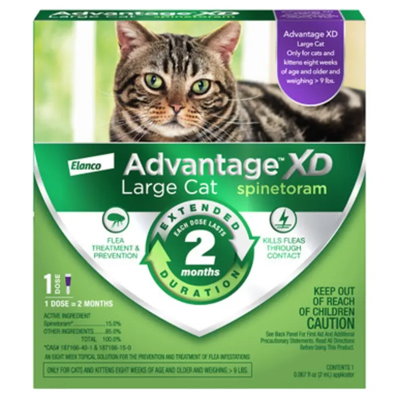 Advantage XD Flea Treatment & Prevention for Large Cats (Over 9 lbs) 1 pk