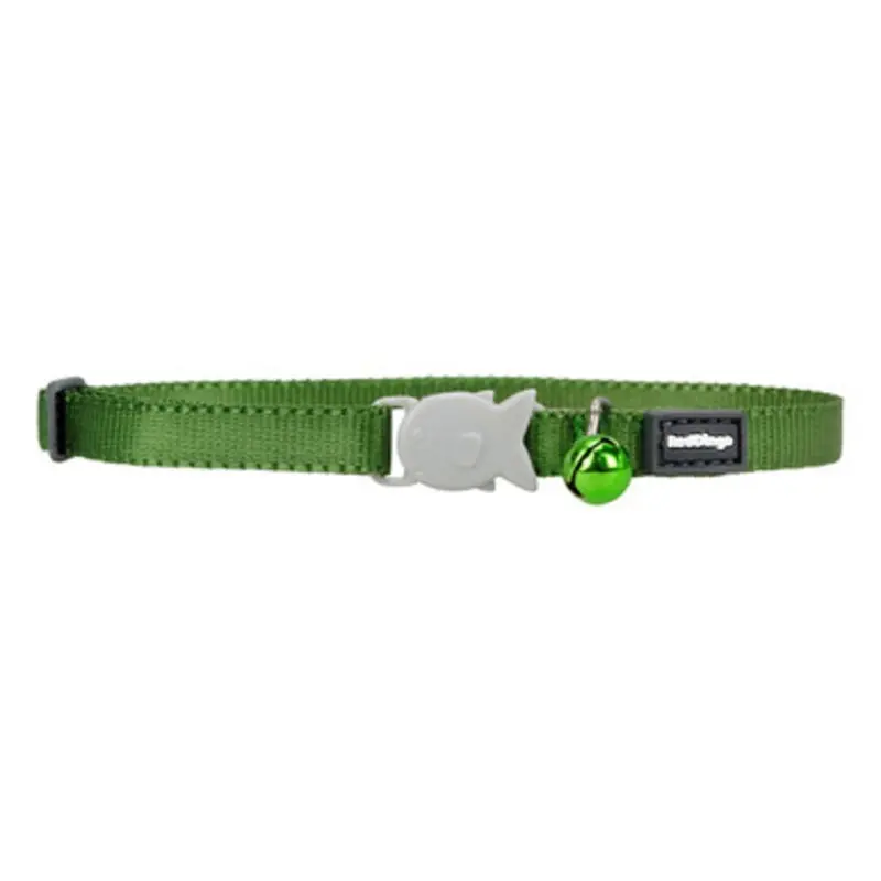 Red Dingo Green Breakaway Safety Kitten Collar One Size
