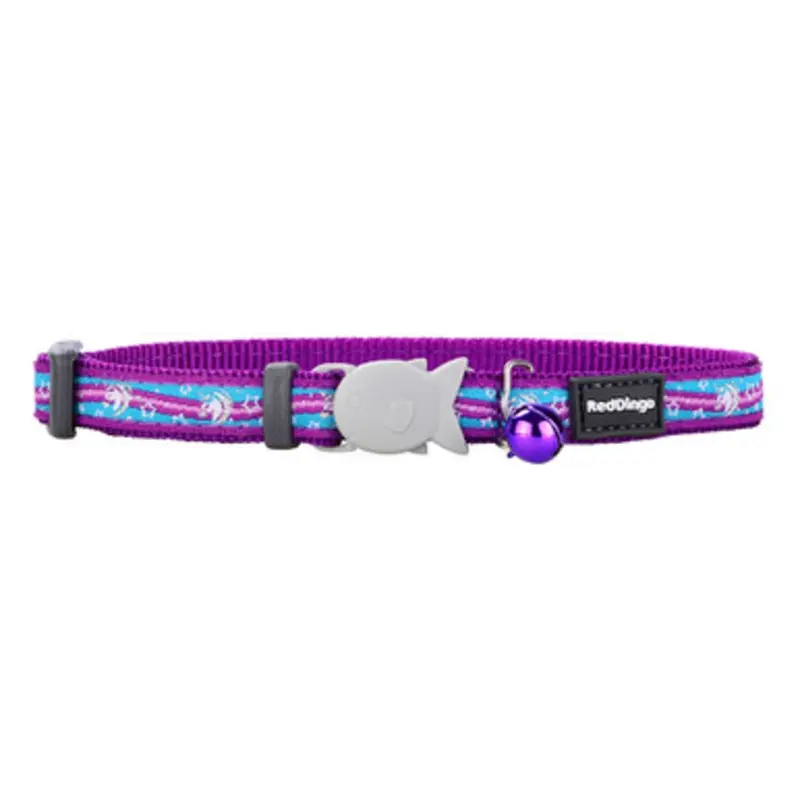Red Dingo Purple Unicorn Breakaway Safety Cat Collar One Size