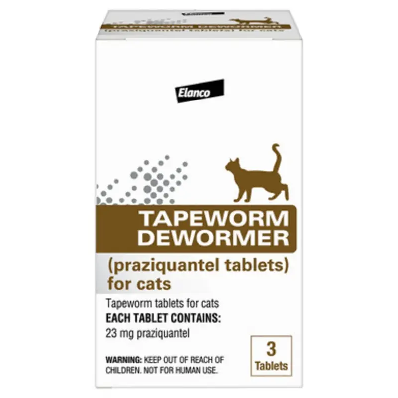 Tapeworm Dewormer Tablets for Cats 3 pk