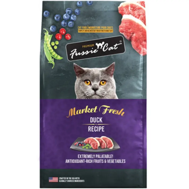 Fussie Cat Market Fresh Duck Recipe Premium Dry Cat Food 3.5 lb