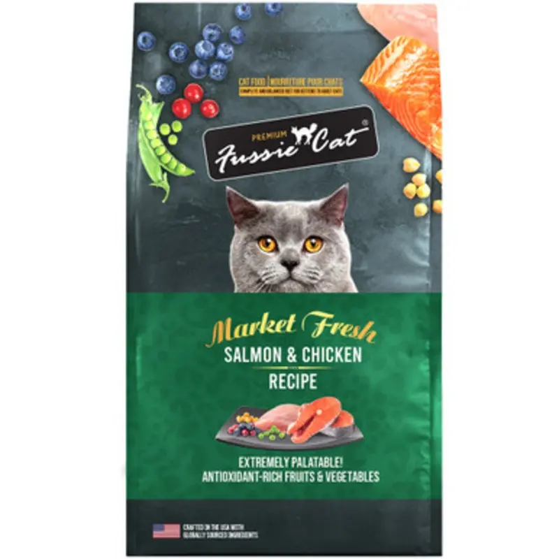 Fussie Cat Market Fresh Salmon & Chicken Recipe Premium Dry Cat Food 3.5 lb