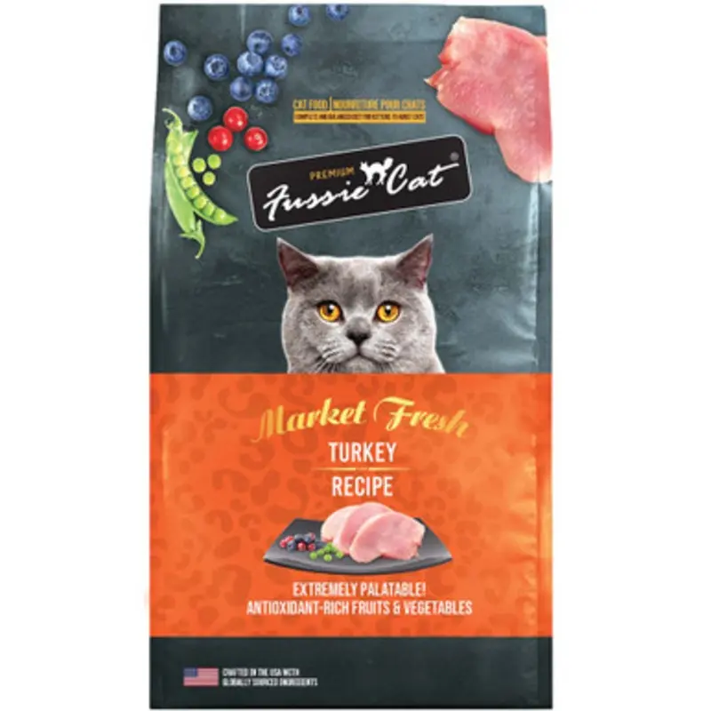 Fussie Cat Market Fresh Turkey Recipe Premium Dry Cat Food 3.5 lb