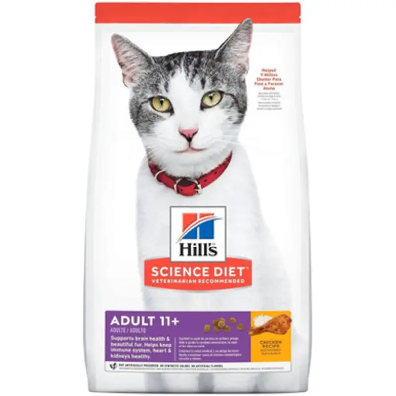 Hill's Science Diet Chicken Recipe Adult 11+ Premium Dry Cat Food 3.5 lb