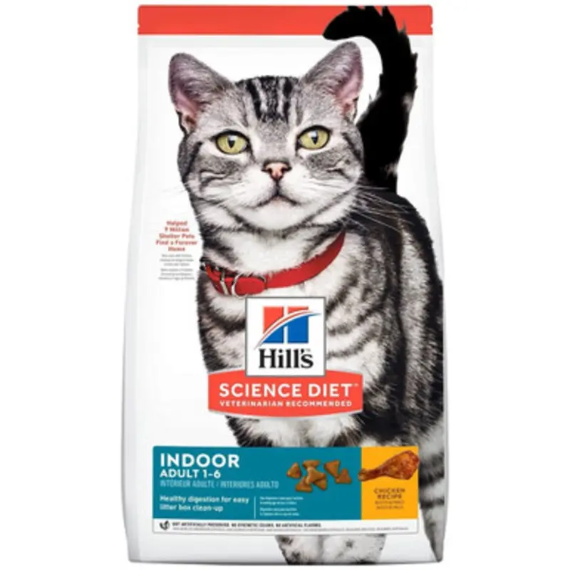Hill's Science Diet Indoor Chicken Recipe Adult 1-6 Premium Dry Cat Food 3.5 lb