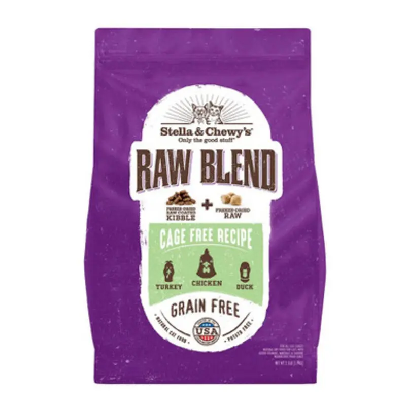 Stella & Chewy's Raw Blend Cage Recipe Dry Cat Food 5 lb