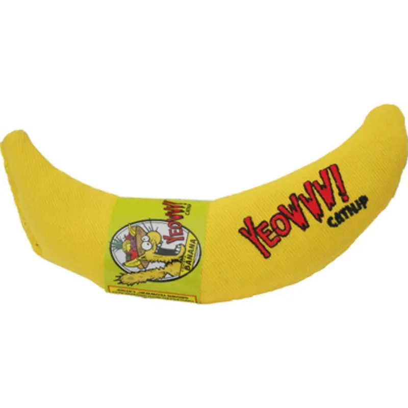Yeowww! Banana Catnip Filled Cat Toy One Size