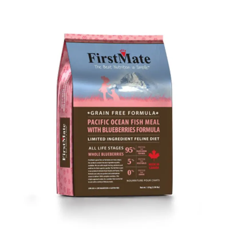 FirstMate Pacific Ocean Fish Meal With Blueberries Formula Dry Cat Food 3.96 lb
