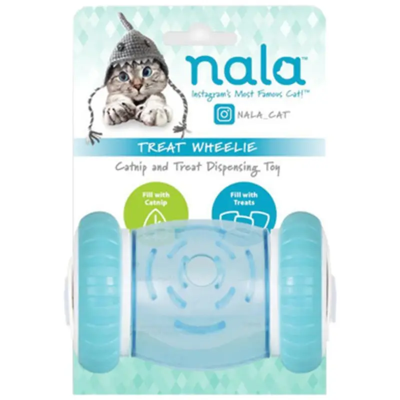 Nala Treat Wheelie Drum Catnip & Treat Dispensing Cat Toy One Size