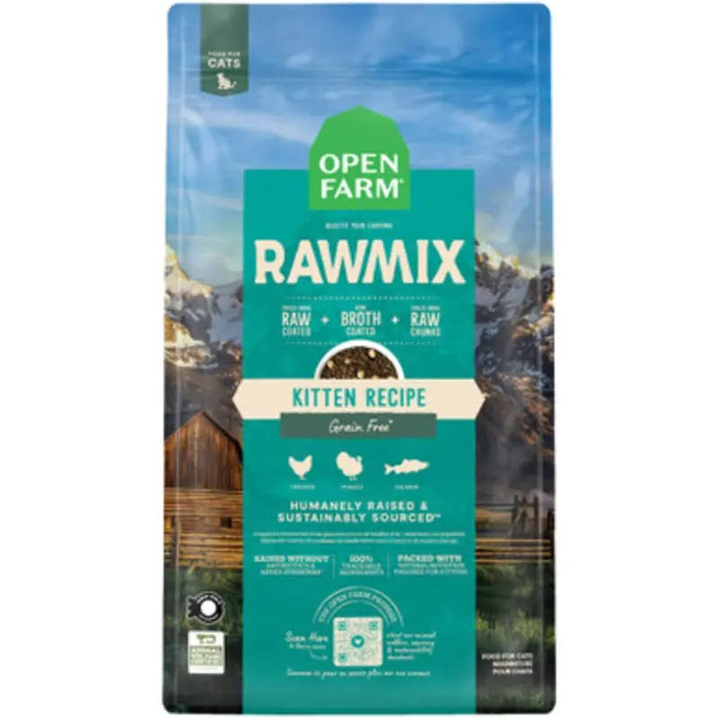 Open Farm RawMix Grain Free Kitten Recipe Dry Cat Food 2.25 lb