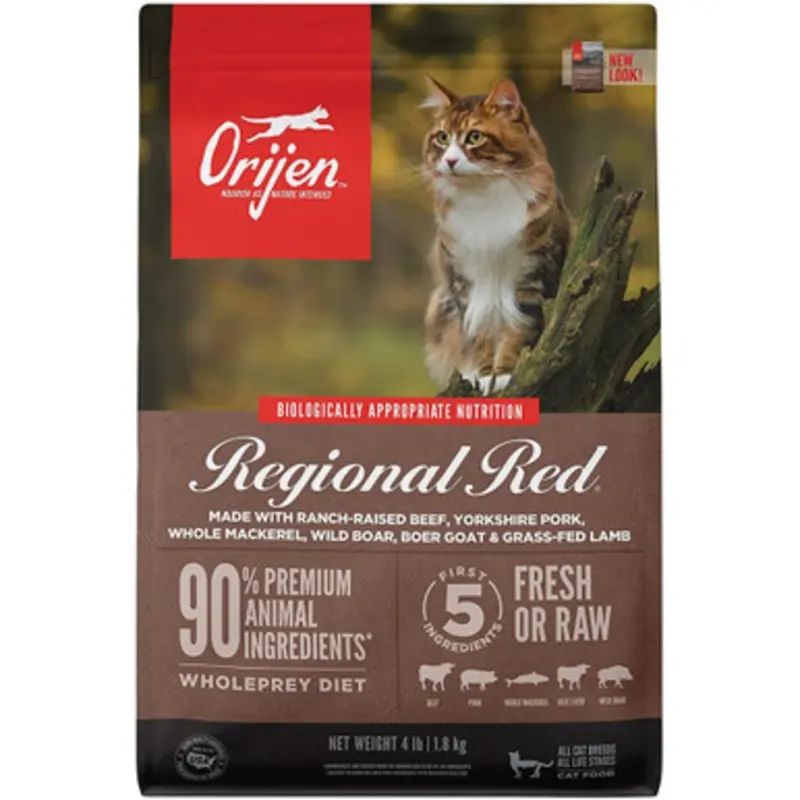 Orijen Regional Red Recipe Dry Cat Food 4 lb