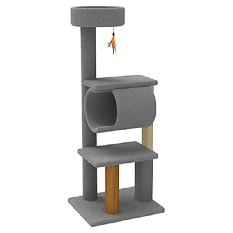 CatWare Tunnel Tower Cat Tree 24" x 20" x 59"