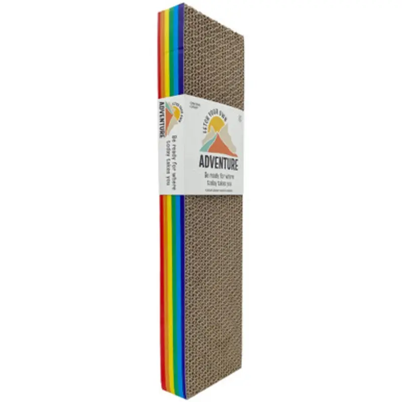 Fetch Your Own Adventure Rainbow Cat Scratcher Board Small