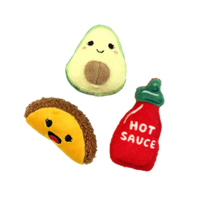 Fog City Pet Southwest Snack Pack Trio Plush Catnip Cat Toys, 3-Pack 3 ct