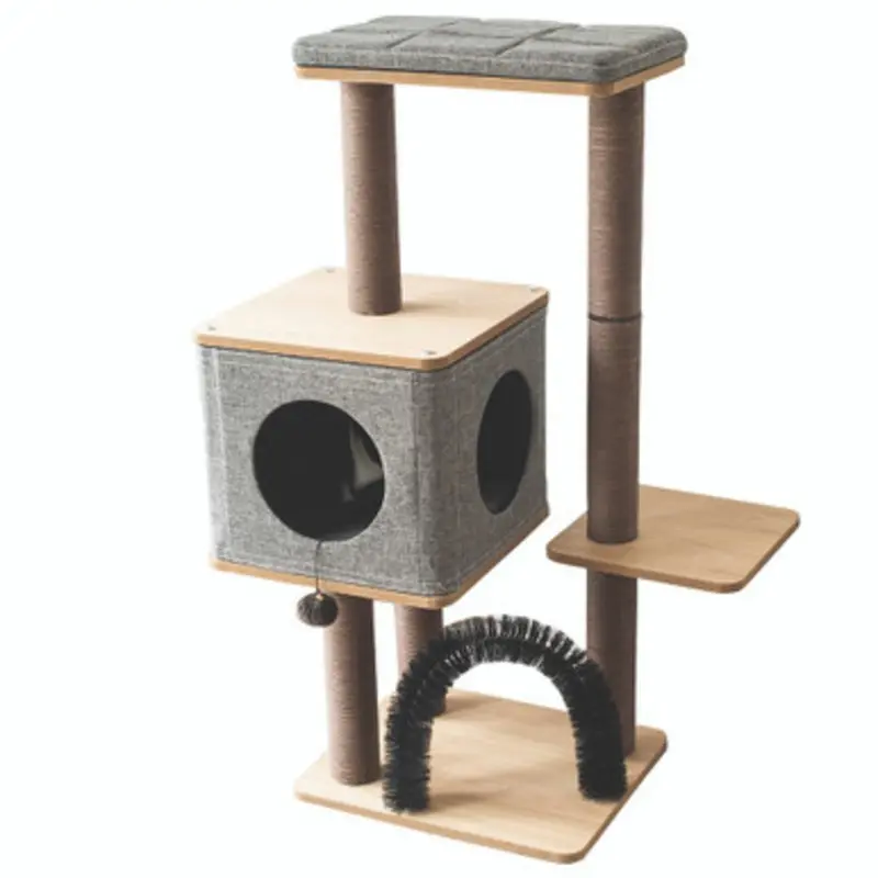 PetPals Three-Level Elevated Cat Tree Condo 18.9" x 18.9" x 42.3"