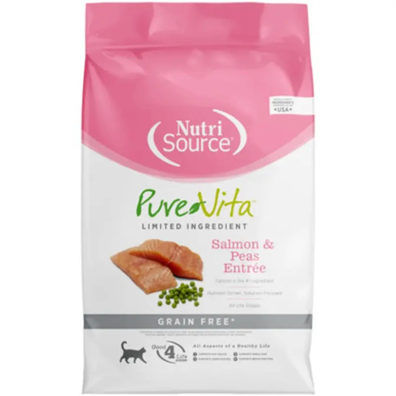 PureVita Limited Ingredient Salmon & Peas Entre Grain Free Dry Cat Food 4 lb