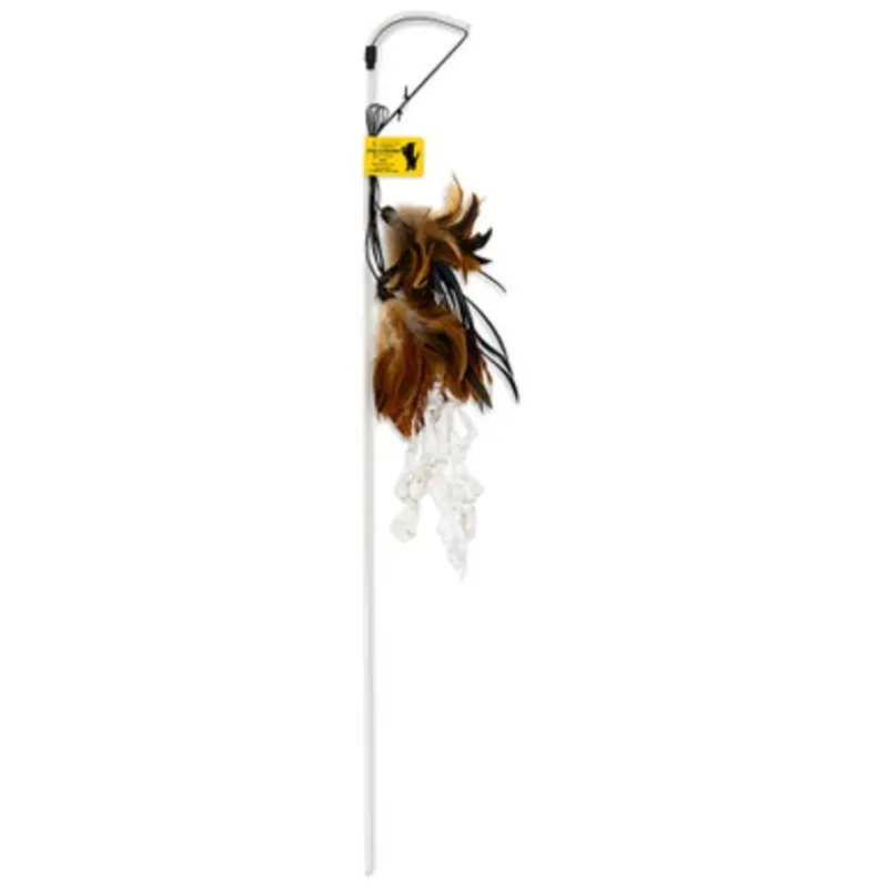 Vee Enterprises PURRfect Crunchy Feather Wand Cat Toy One Size