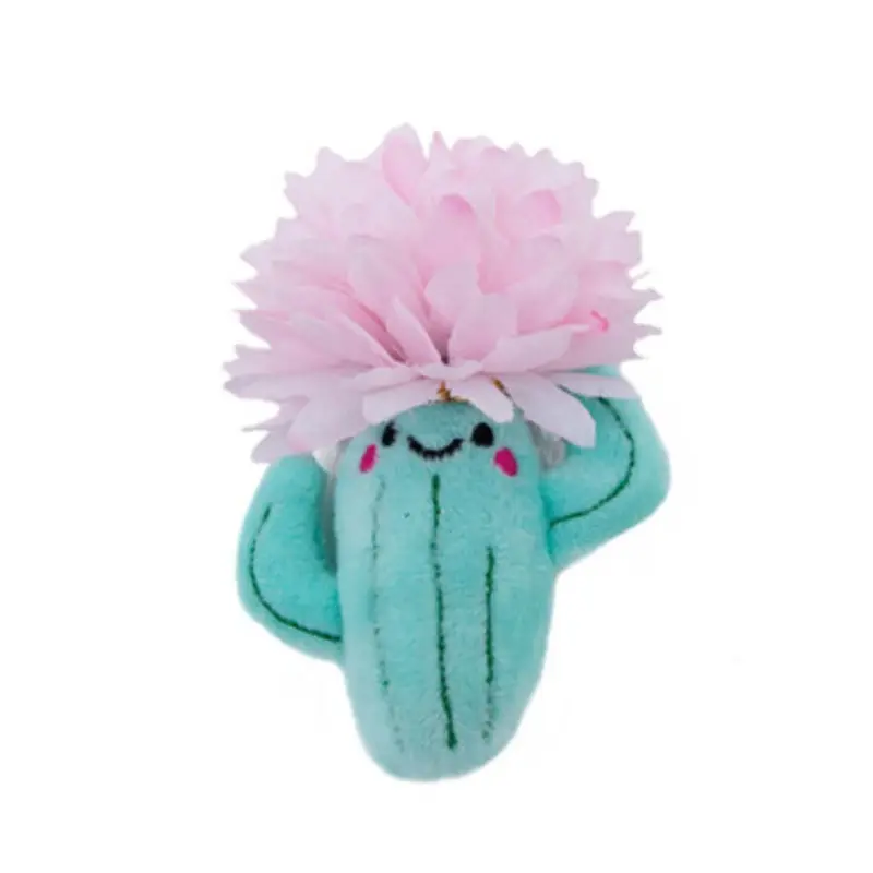 Fiesta Pink Cactus Plush Catnip Cat Toy One Size