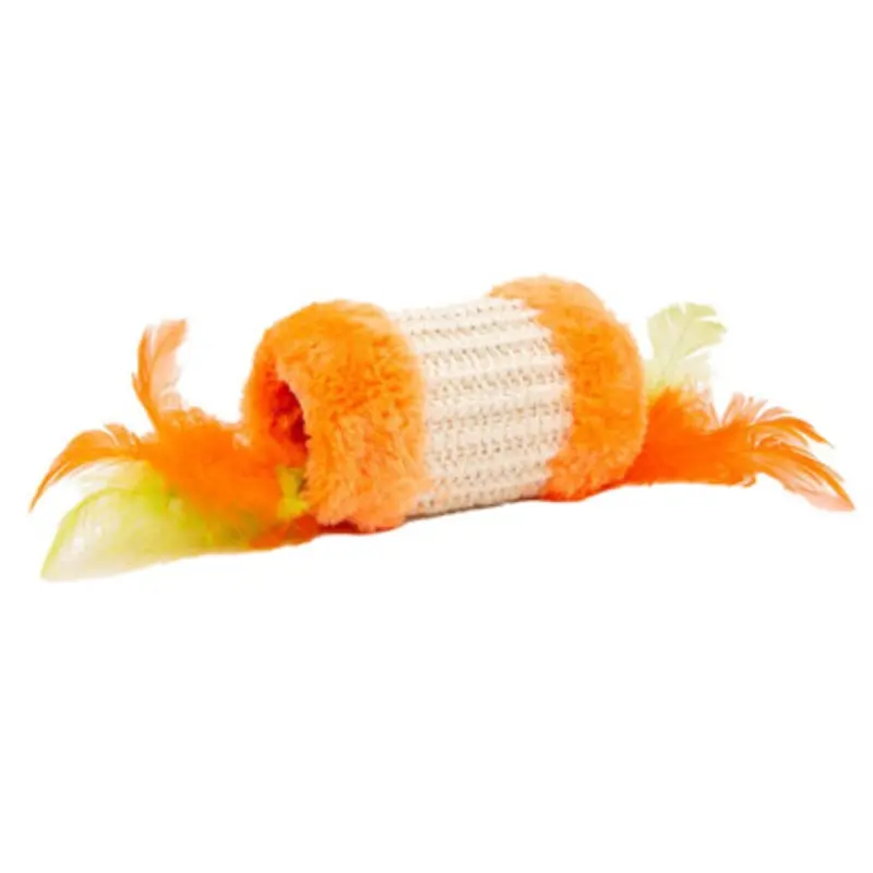 Fiesta Sisal & Feather Roller Interactive Cat Toy One Size