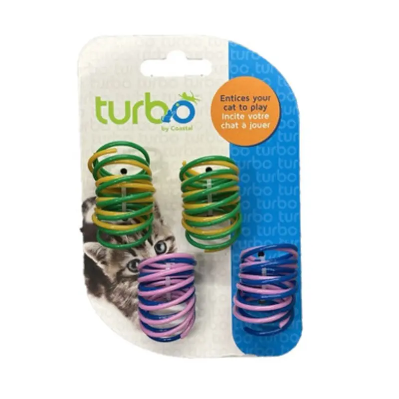 Turbo Plastic Coil Cat Toys, 8-Pack 8 pk