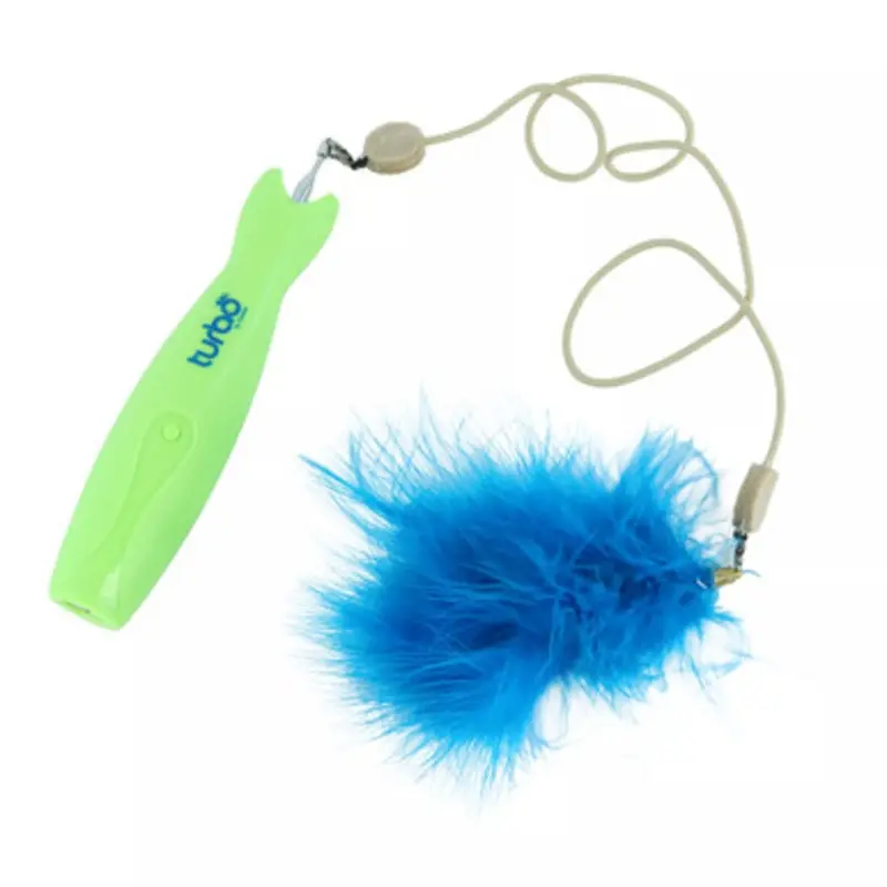 Turbo Telescoping Wand w/ LED Pointer Interactive Cat Toy One Size