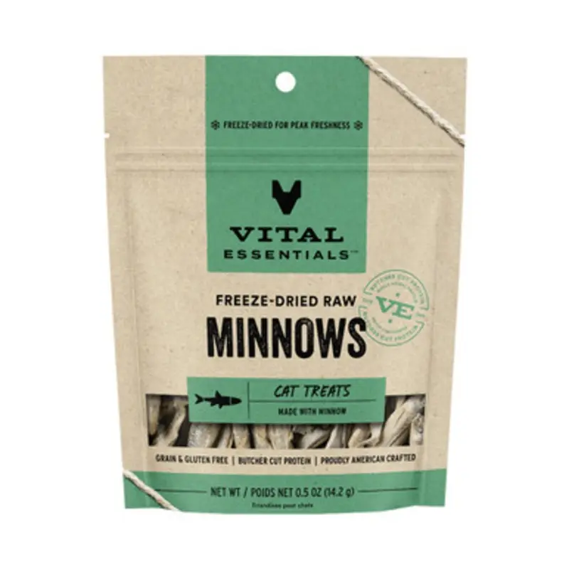 Vital Essentials Minnows Freeze-Dried Raw Cat Treats 0.5 oz