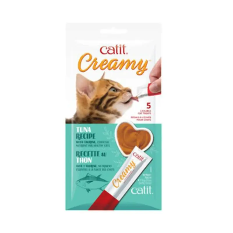 Catit Creamy Lickable Tuna Recipe Cat Treats 5 pk
