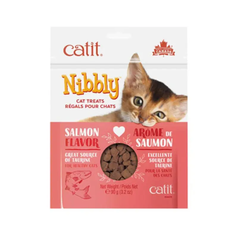Catit Nibbly Salmon Flavor Cat Treats 3.2 oz