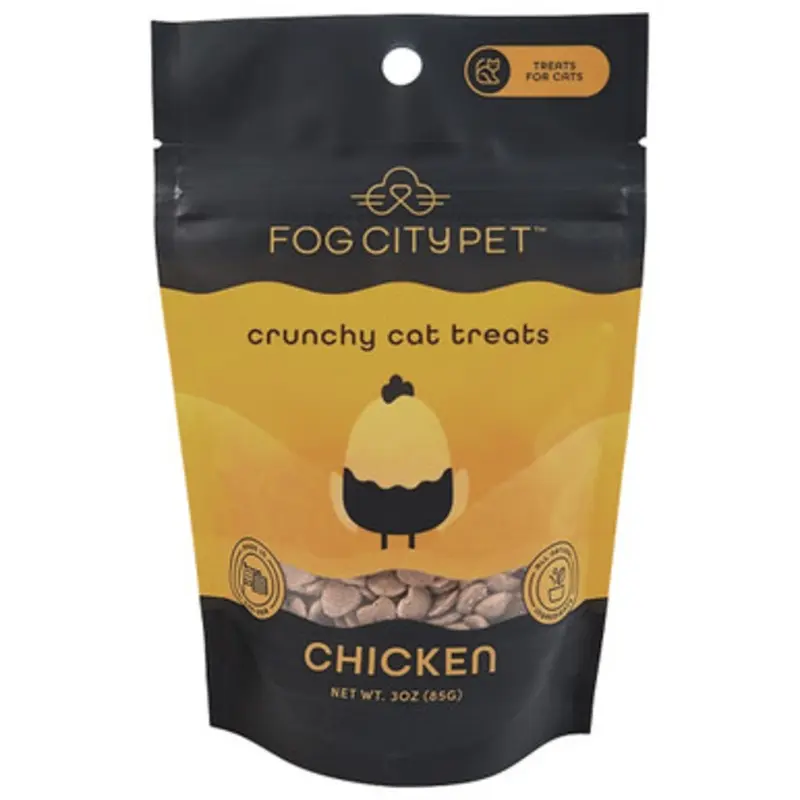 Fog City Pet Crunchy Chicken Cat Treats 3 oz