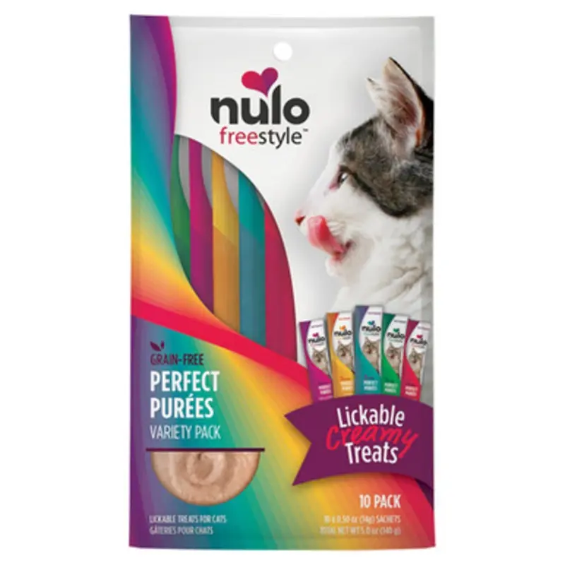 Nulo Freestyle Perfect Purees Variety Pack Lickable Cat Treats, 10-Pack 10 pk